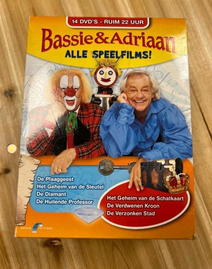 Bassie & Adriaan - Alle Speelfilms! - DVD Boxset, Cd's en Dvd's, Dvd's | Kinderen en Jeugd, Avontuur, Verzenden, Alle leeftijden