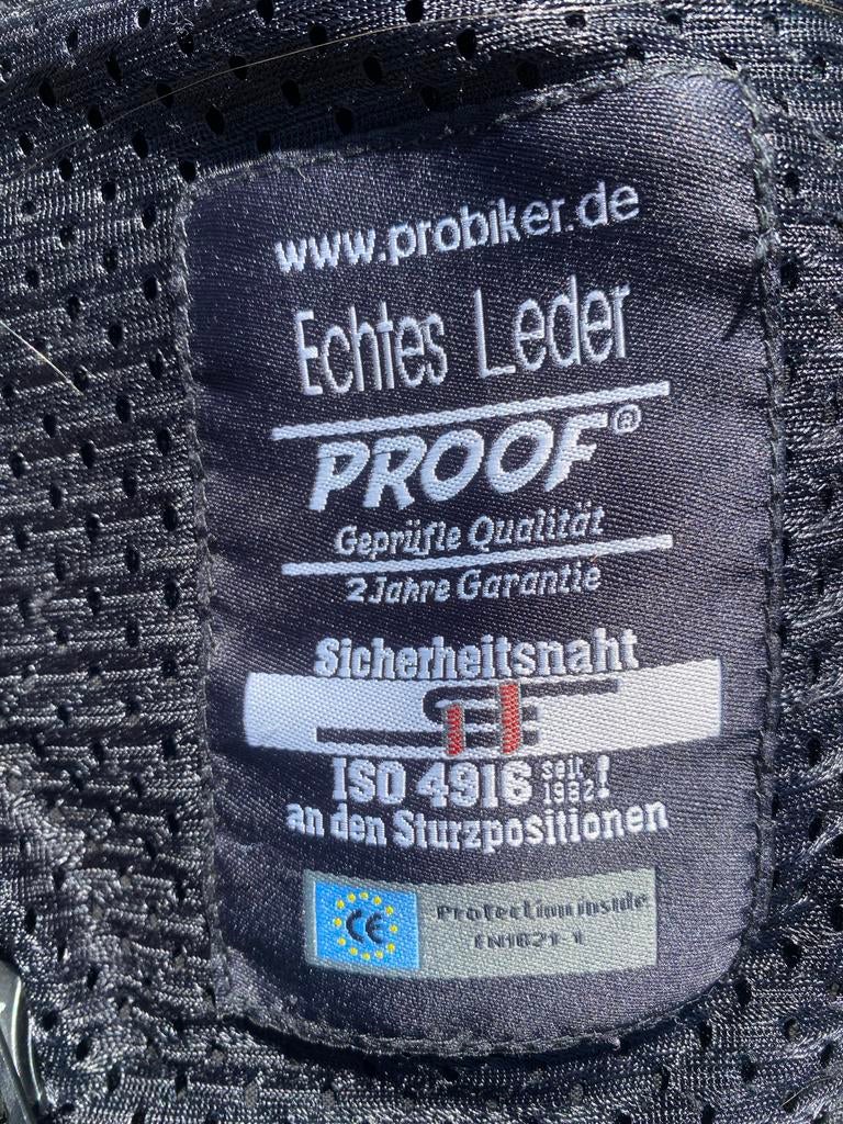 Leren kinder motorpak - Jas maat 34, Broek maat 38, Ophalen of Verzenden, Tweedehands, Kinderen, Combipak
