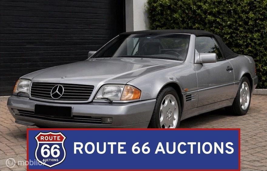Mercedes-Benz SL 500 | 1995 | Route 66 Auctions, Auto's, Overige carrosserieën, Zwart, Mercedes-Benz, Bedrijf