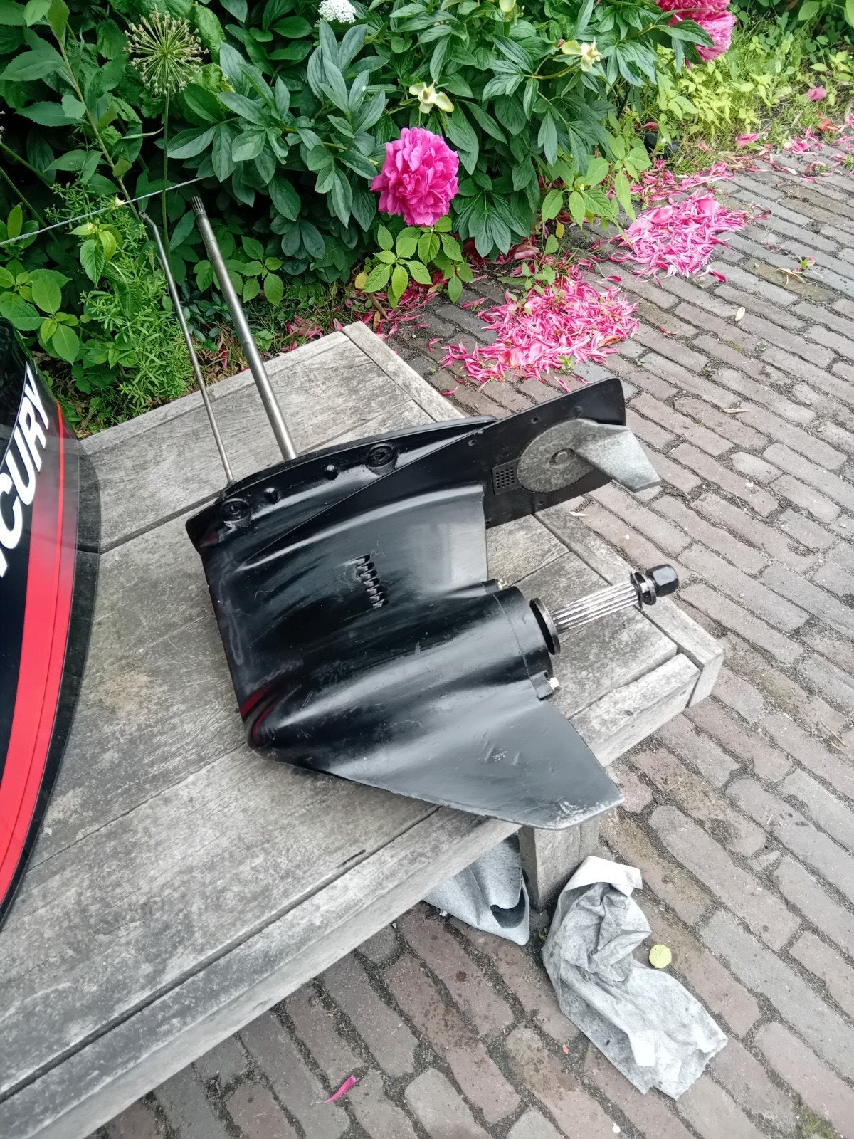 Buitenboordmoteronderdelen, Watersport en Boten, Buiten- en Binnenboordmotoren, Ophalen, Gebruikt, Benzine, 30 pk of meer