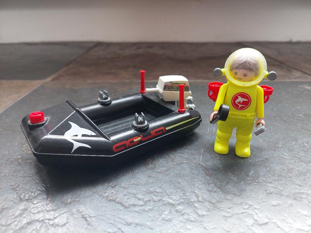 Playmobil Zodiac met duiker, 4910, Ophalen of Verzenden, Gebruikt, Los playmobil