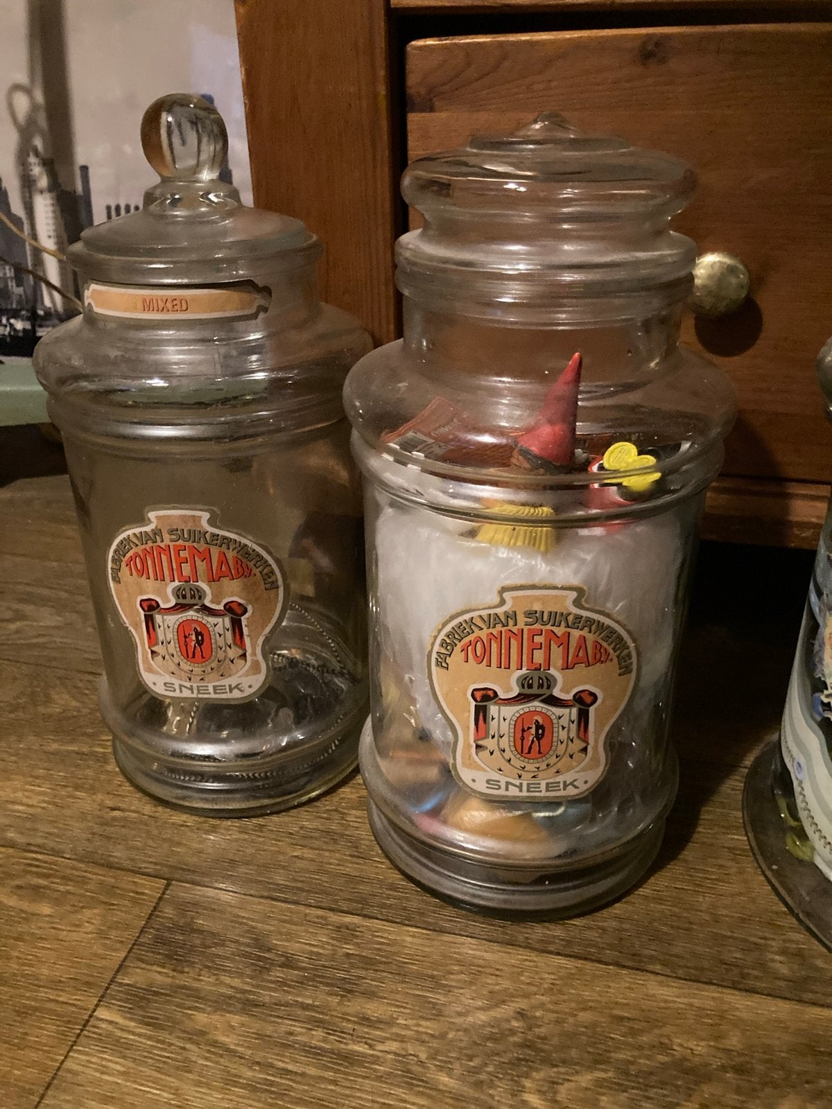 Vintage glazen snoep- en voorraadpotten, Ophalen of Verzenden