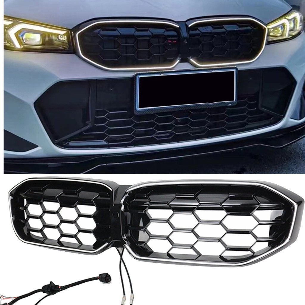 BMW G20 G21 G30 G31 Zwart Grill Nieren LED DRL Verlichting, Ophalen of Verzenden