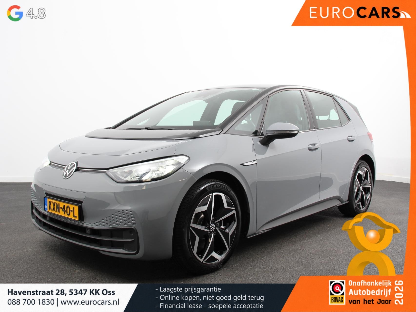 Volkswagen ID.3 Pro 58 kWh SOH 92% Navigatie Apple CarPlay A, Auto's, Automaat, Gebruikt, 375 min, ID.3