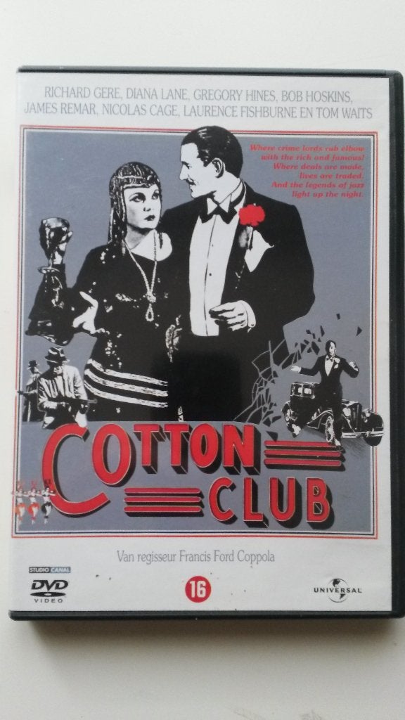 The cotton club - Francis Ford Coppola, Richard Gere, Vanaf 16 jaar, Verzenden, Nederlands, Zo goed als nieuw