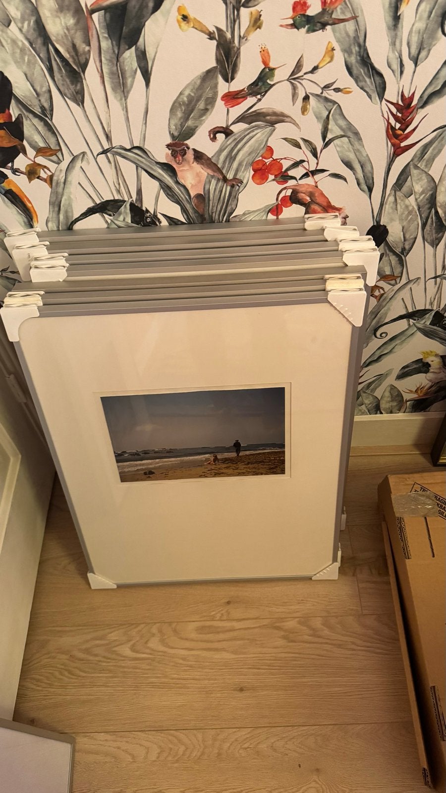 4 aluminium wissellijsten met glas 50x65 cm, Ophalen, Gebruikt, Posterlijst, Met glas