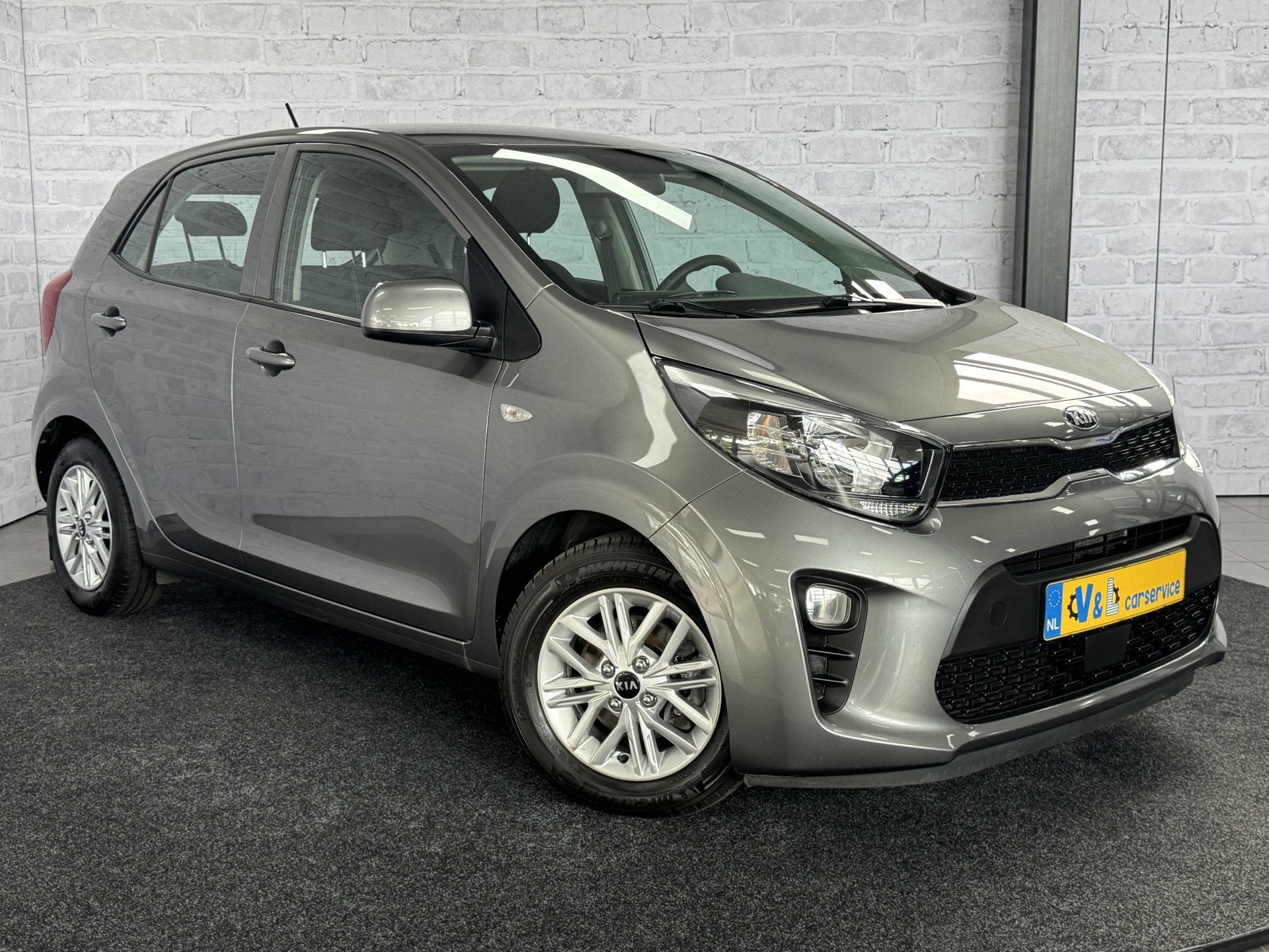 Kia Picanto 1.0 DPi ComfortLine Airco Cruise LM Velgen Bluet, Auto's, Voorwielaandrijving, Stof, Gebruikt, 4 stoelen