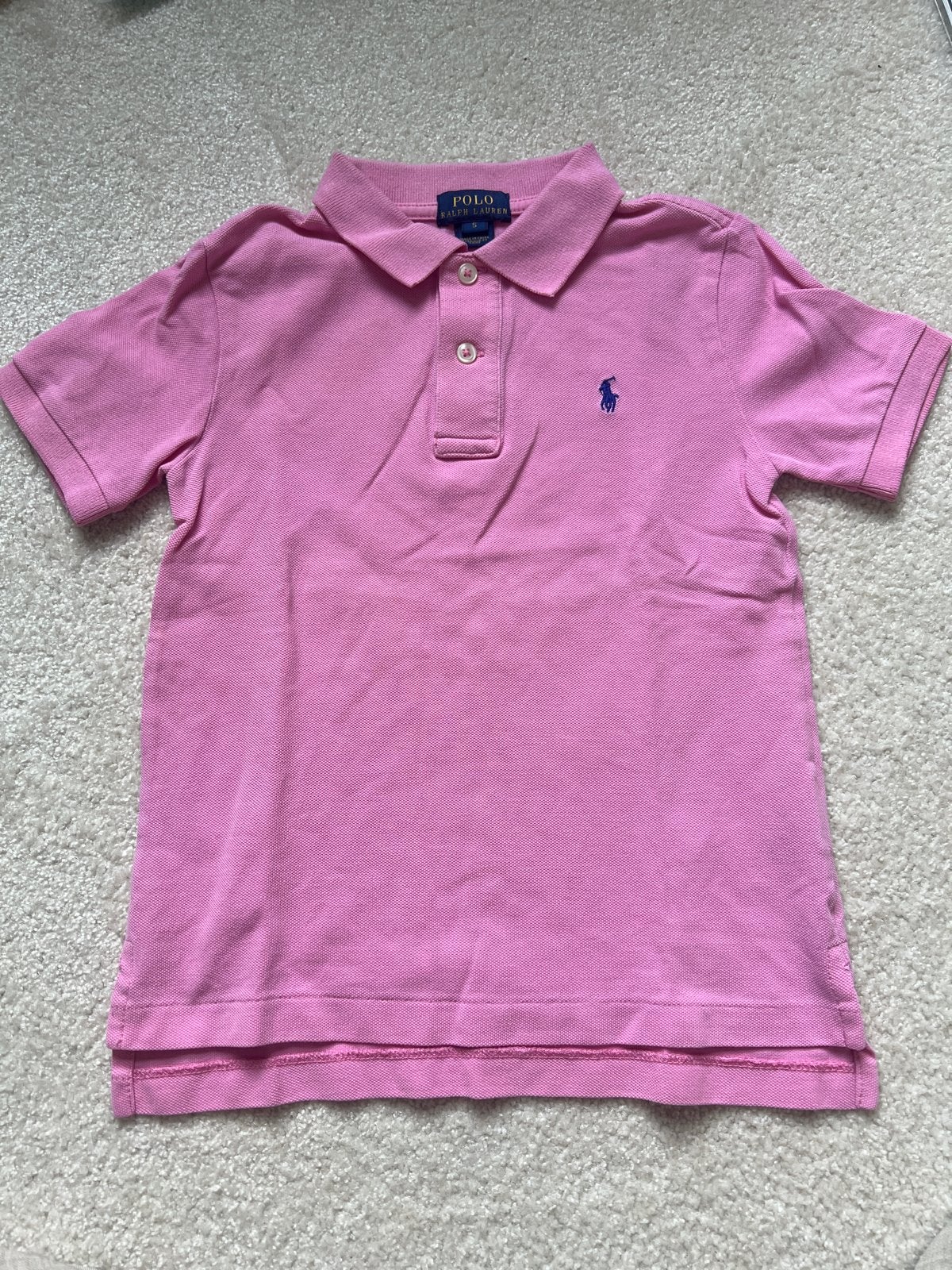 Polo Ralph Lauren Poloshirt Roze Maat 5, Ophalen of Verzenden, Gebruikt, Jongen of Meisje