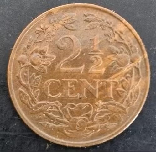 Nederland 1941 - halve stuiver - 2½cent, Postzegels en Munten, Munten | Nederland, Verzenden, Koningin Wilhelmina, Overige waardes