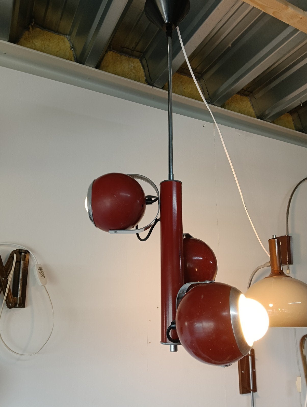 Vintage Hanglamp - Jaren '70 Space Age Design, Huis en Inrichting, Lampen | Hanglampen, Gebruikt, Vintage, Space Age, Jaren '70