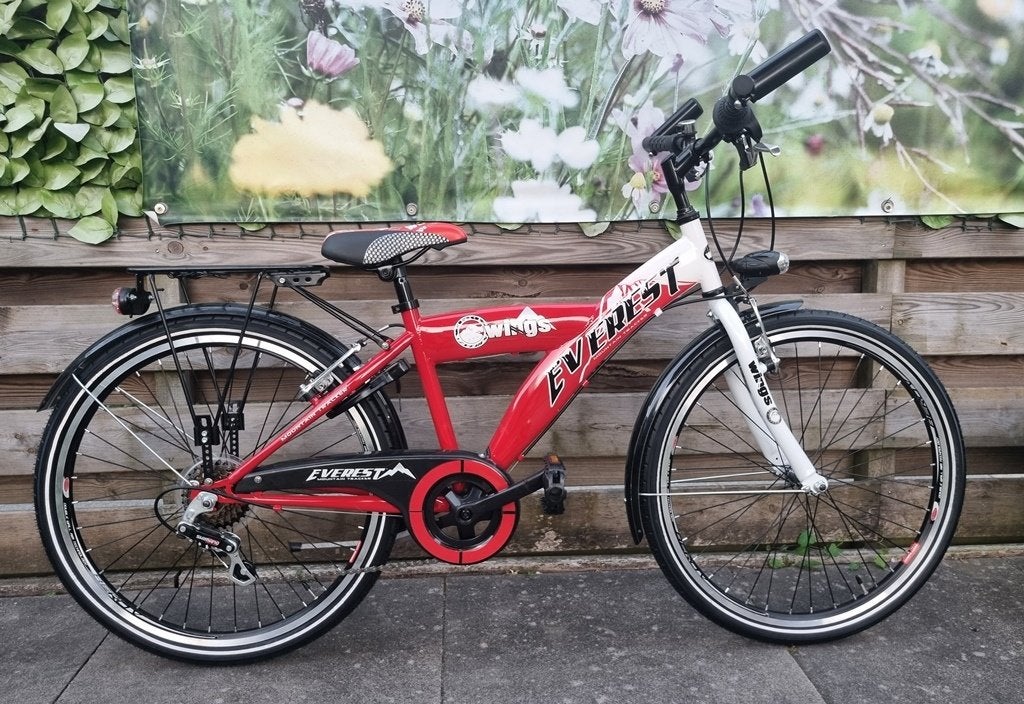 nieuwe jongensfiets wings everest T6 24 inch, Fietsen en Brommers, Ophalen of Verzenden, Nieuw, 26 inch of meer, Handrem