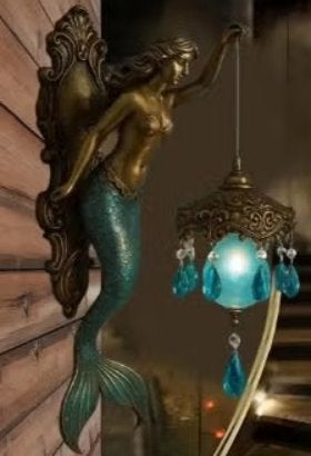 Prachtig decoratief nachtlampje zeemeermin (30cm), Ophalen of Verzenden, Nieuw