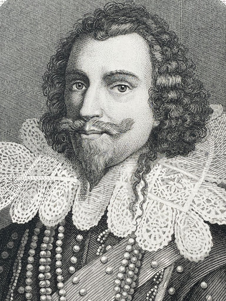 1850 - George Villiers hertog van Buckingham - Taurel P0695, Antiek en Kunst, Ophalen of Verzenden, Ets, 1800 - 1899