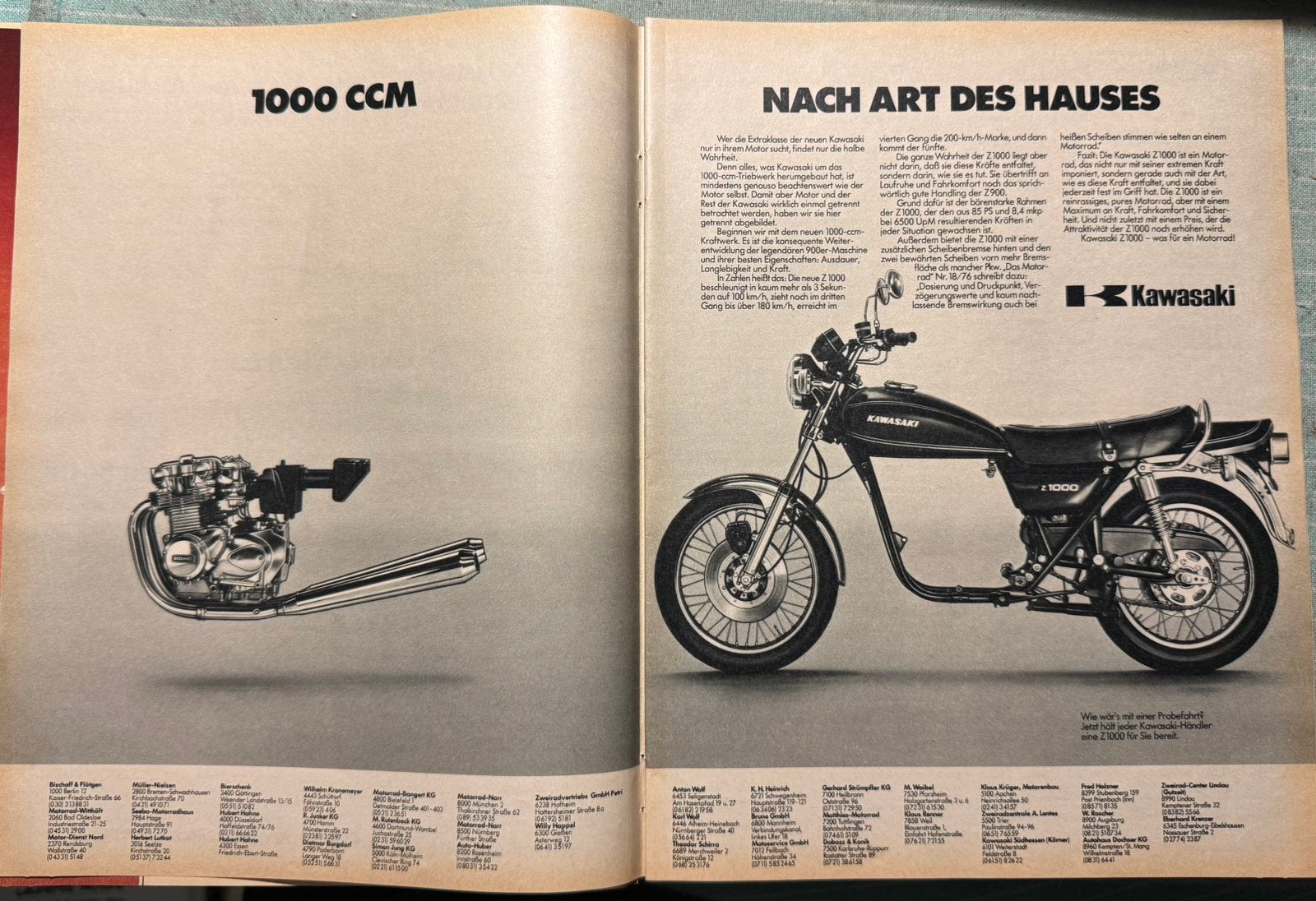 Advertentie Kawasaki Z1000, Verzenden, Zo goed als nieuw, Motoren