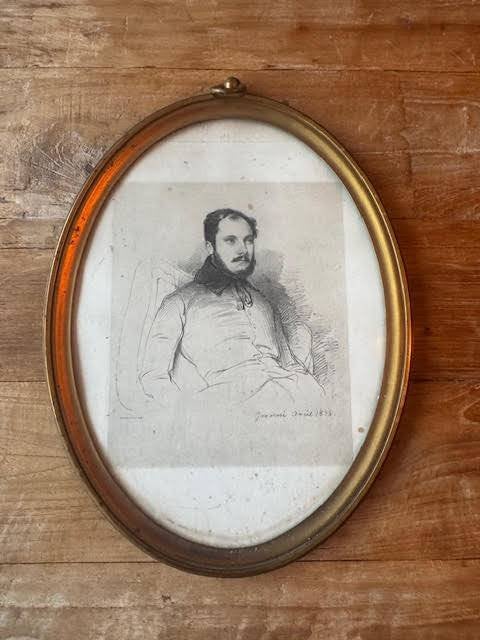Schilderij ovaal, Minder dan 50 cm, Ophalen of Verzenden, Zo goed als nieuw, Schilderij