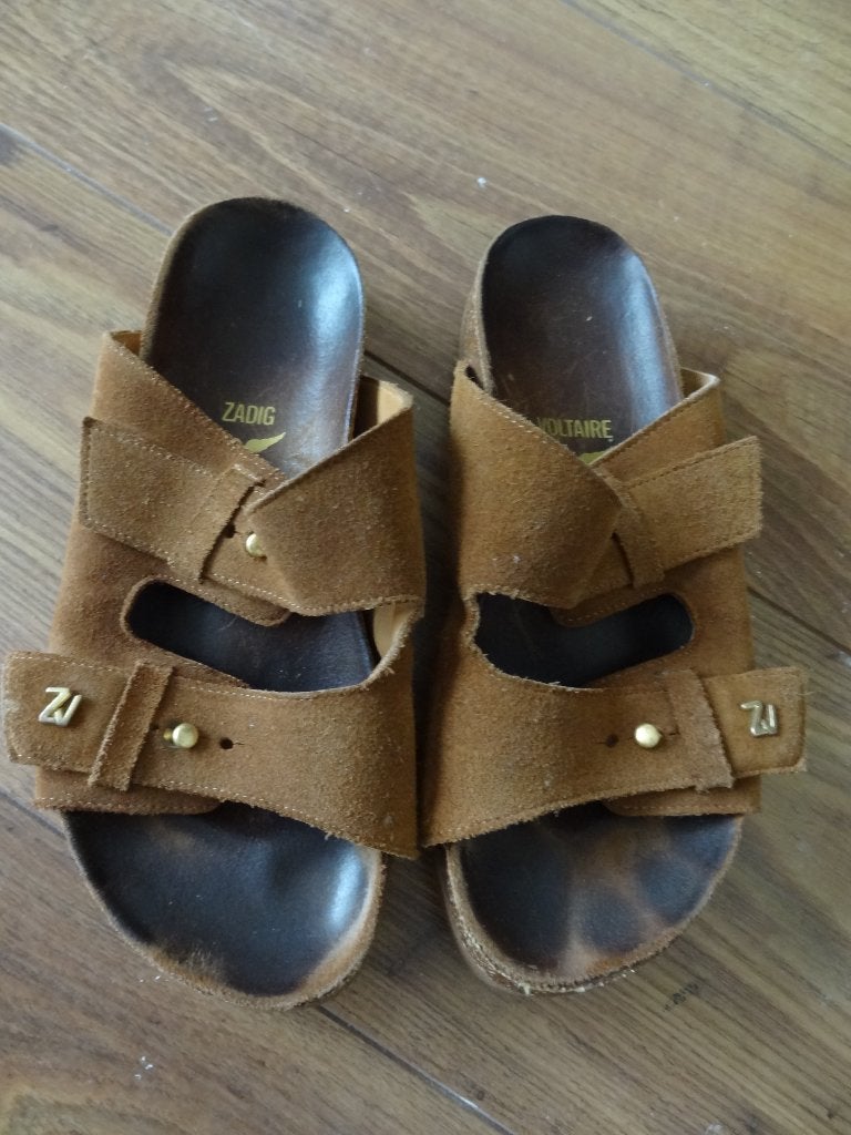 Zadig & Voltaire sandalen, Zadig & Voltaire, Bruin, Gedragen, Sandalen of Muiltjes