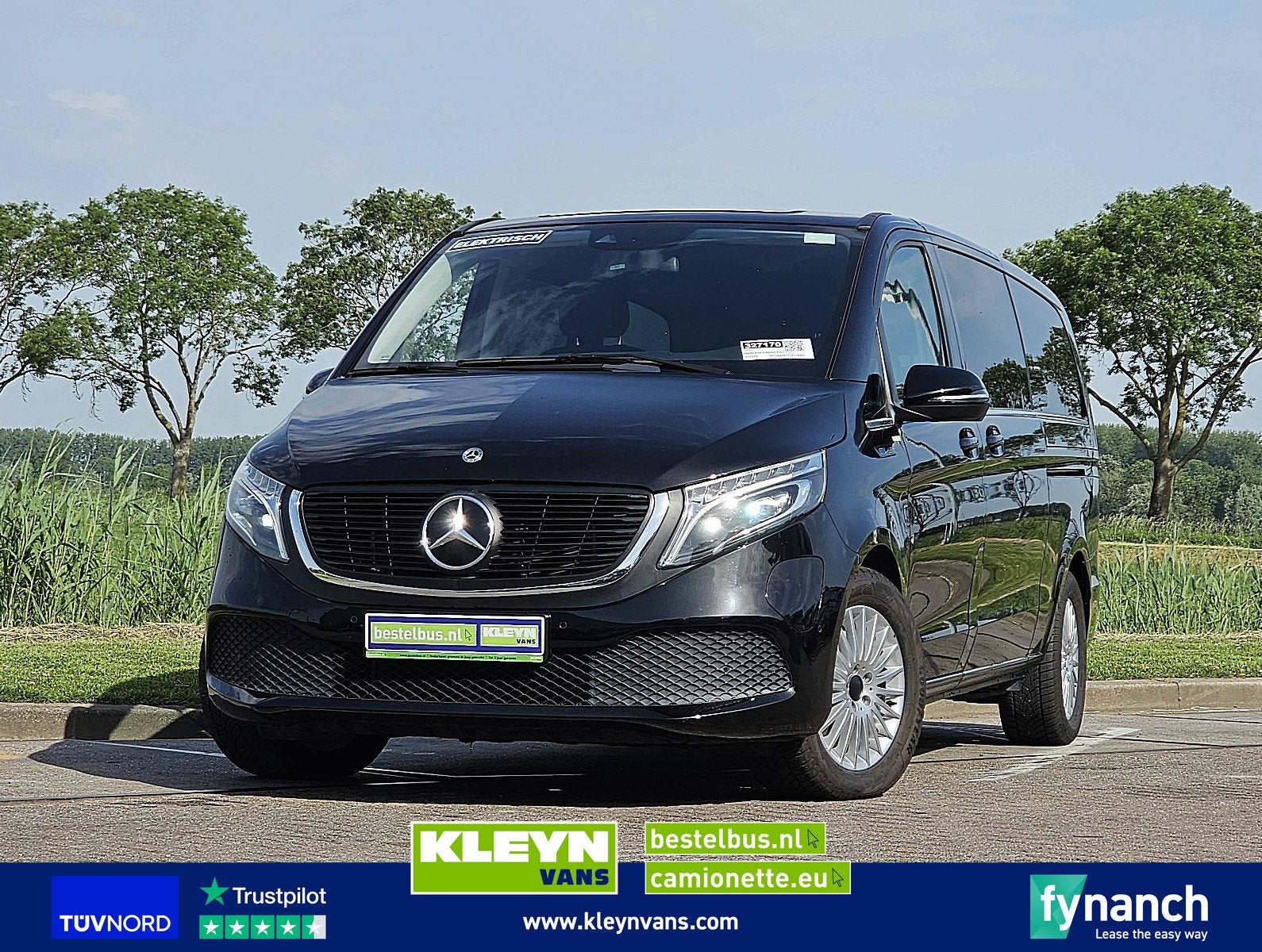 MERCEDES-BENZ EQV 300 l3 xl 7-pers 90 kwh, Auto's, Automaat, Gebruikt, 7 stoelen, Zwart