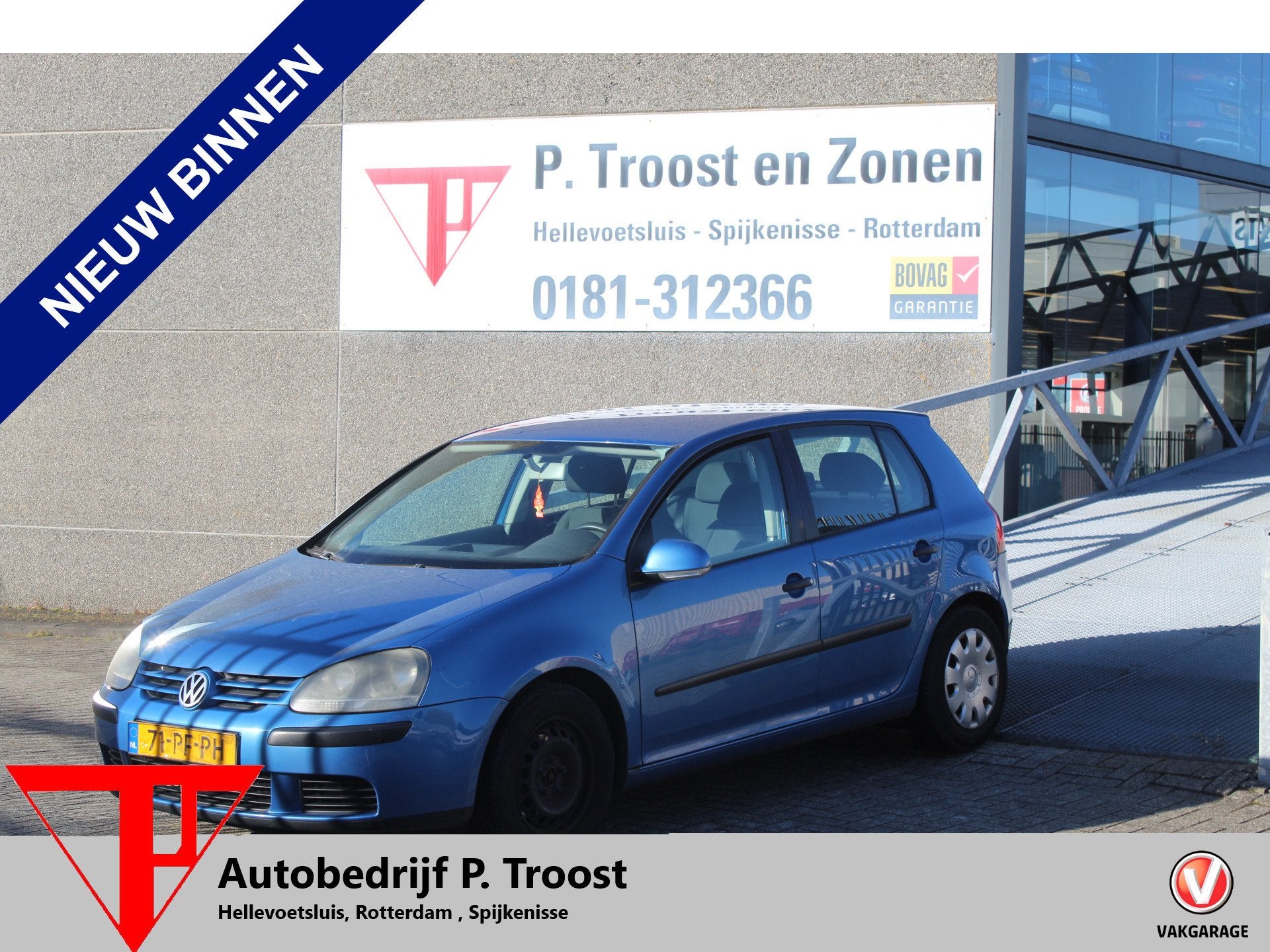 Volkswagen Golf 1.6 FSI Trendline MEENEEMPRIJS/HANDELSPRIJS/, Auto's, Voorwielaandrijving, Gebruikt, 4 cilinders, Blauw