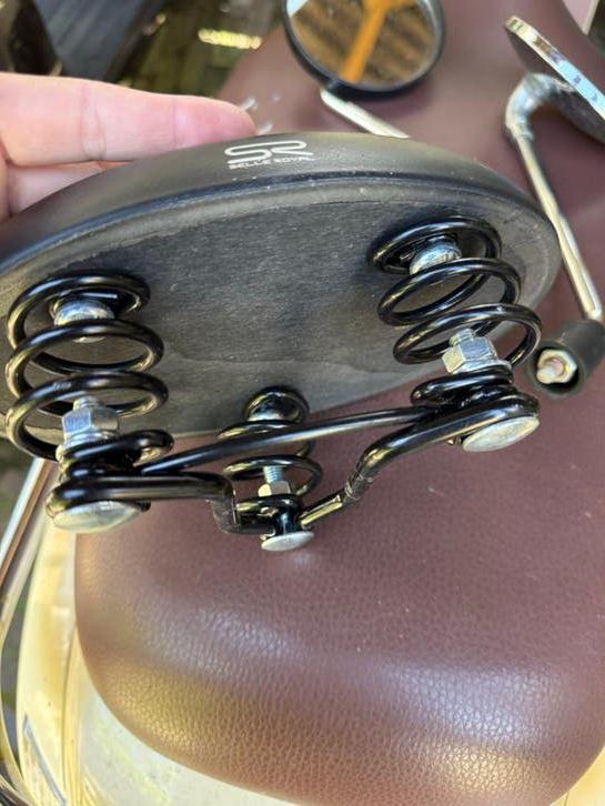 Royal Shock Gel fietszadel met vering, Kunststof, Ophalen of Verzenden, Zo goed als nieuw, Zadel