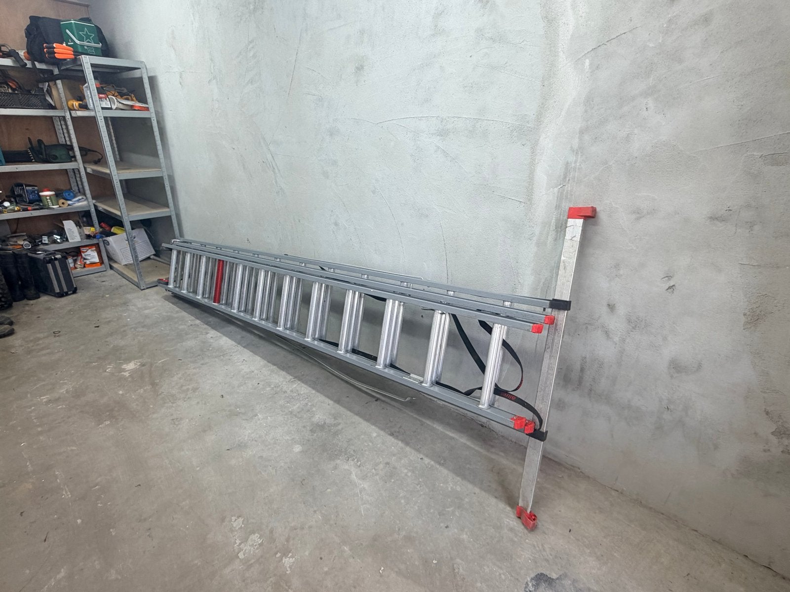 Altrex 3-delige 12-treden professionele ladder, Ophalen, Gebruikt, Ladder, Opvouwbaar of Inschuifbaar