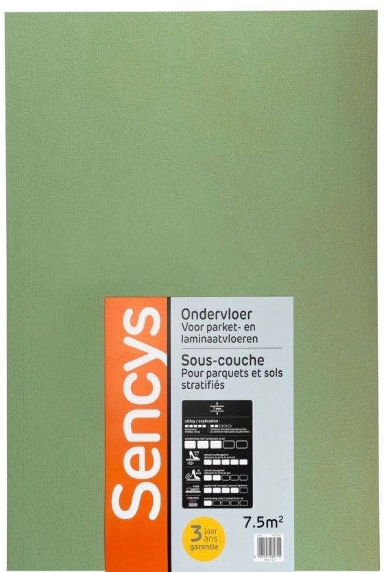 Ondervloer parket/laminaat 7mm - ca. 5,5m2, Doe-het-zelf en Verbouw, Isolatie en Afdichting, Ophalen, Nieuw, 5 tot 10 m², Vloerisolatie