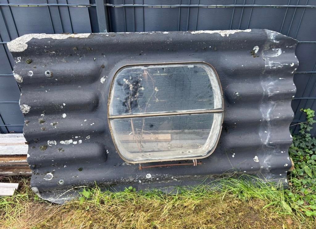 Compleet golfplaten frame met raam, Ophalen, Gevelraam of Ruit, 160 cm of meer