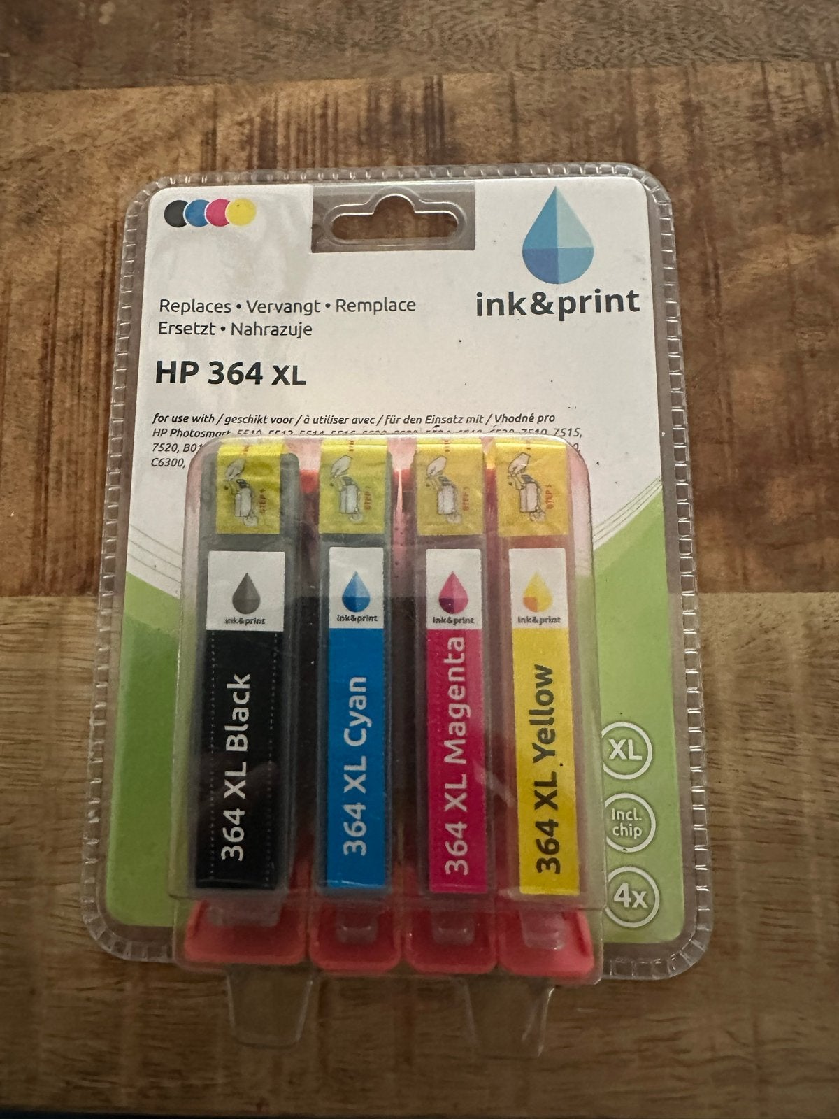 HP 364 XL Inktcartridges - 4-pack (Zwart, Cyaan, Magenta, Ge, Ophalen of Verzenden, Nieuw, Cartridge