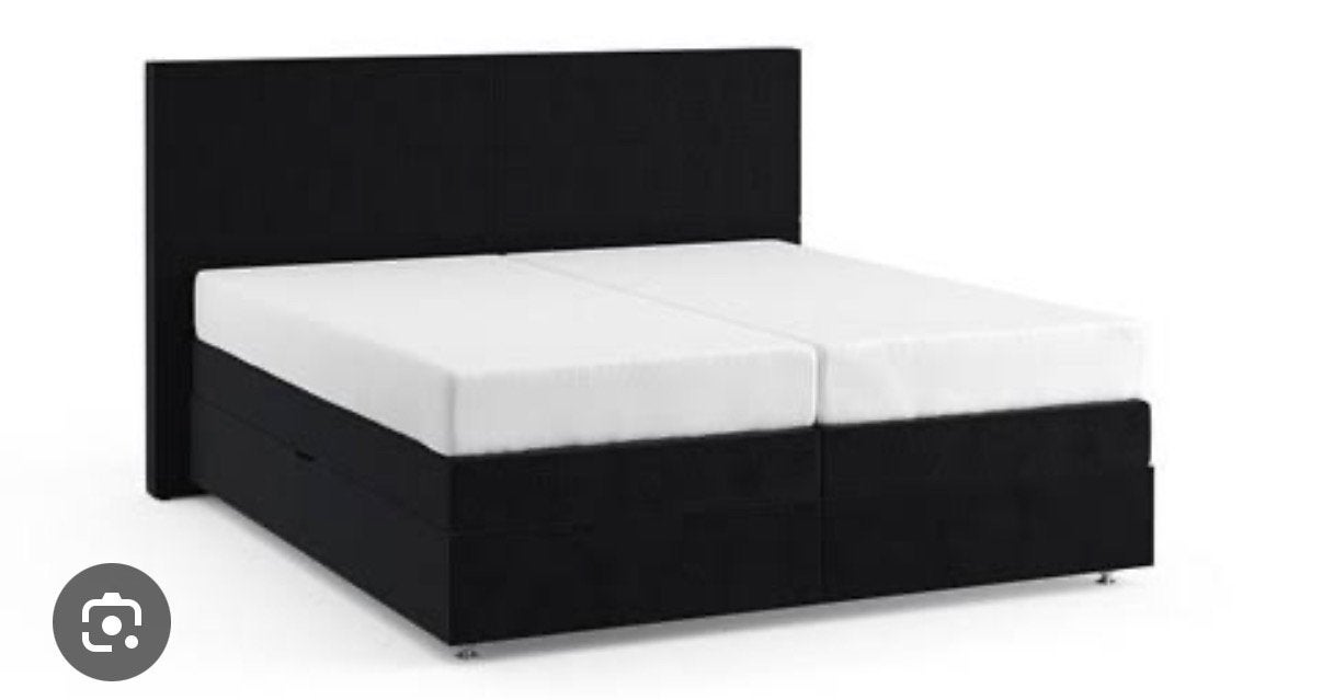 Boxspring met opbergruimte, Ophalen, Zo goed als nieuw, Tweepersoons, 140 cm