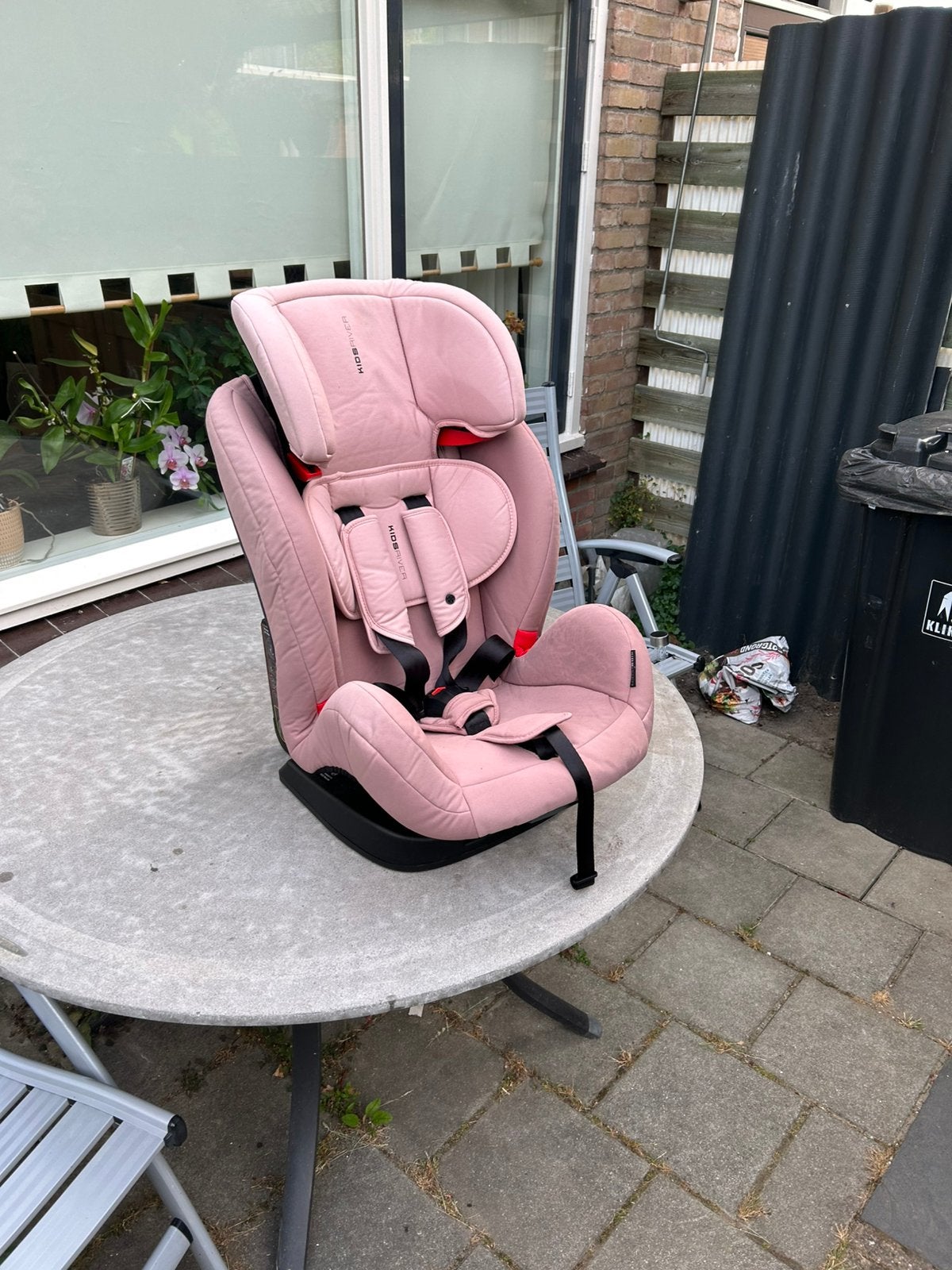 Kidsriver autostoel - Roze, Verstelbare rugleuning, 9 t/m 36 kg, Ophalen, Overige merken