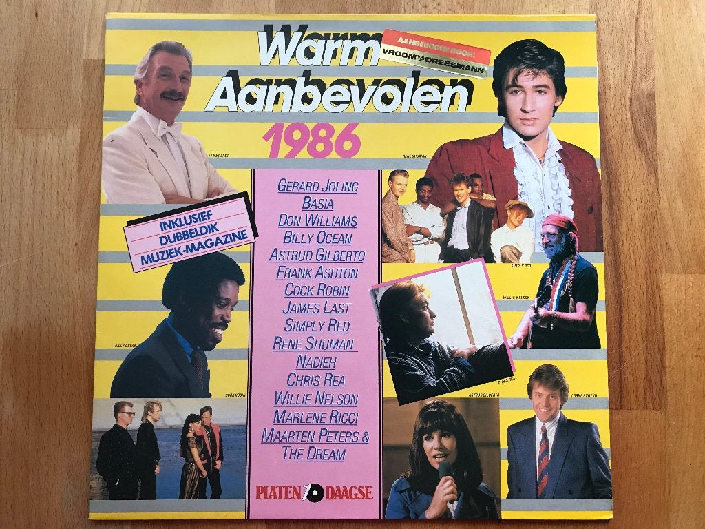 Warm Aanbevolen 1986 - Dubbel-LP met Muziek-Magazine, Gebruikt, Verzenden, Complilatie, Pop