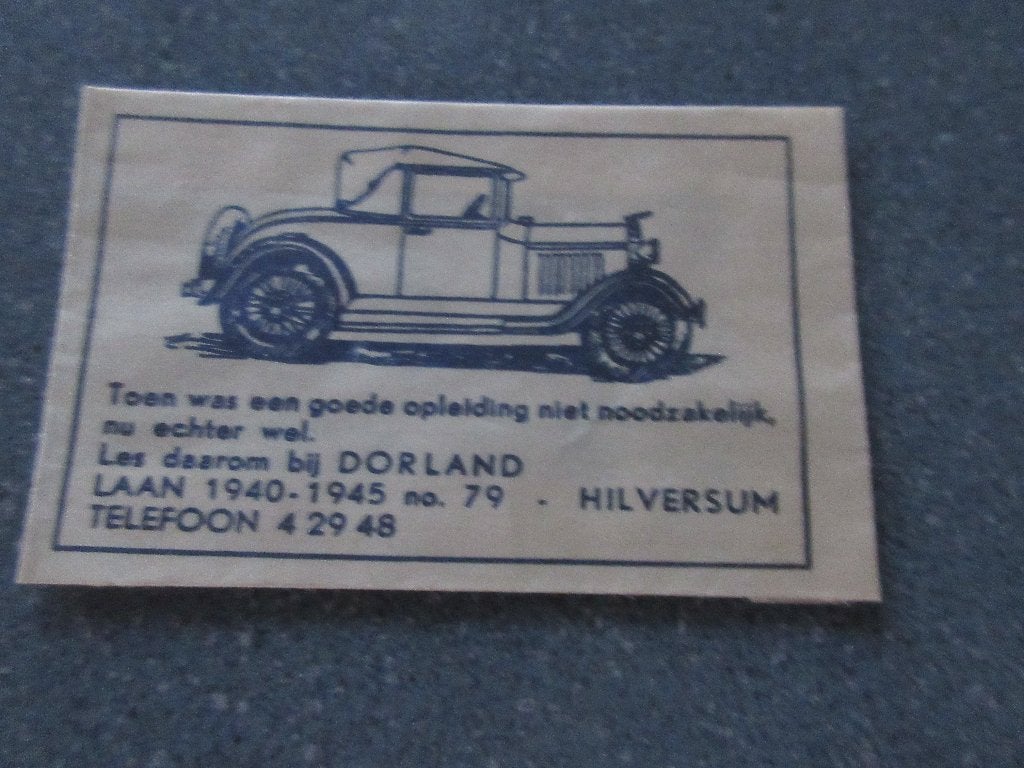 Hilversum, autorijschool Dorland, Verzamelen, Verzenden, Nederland