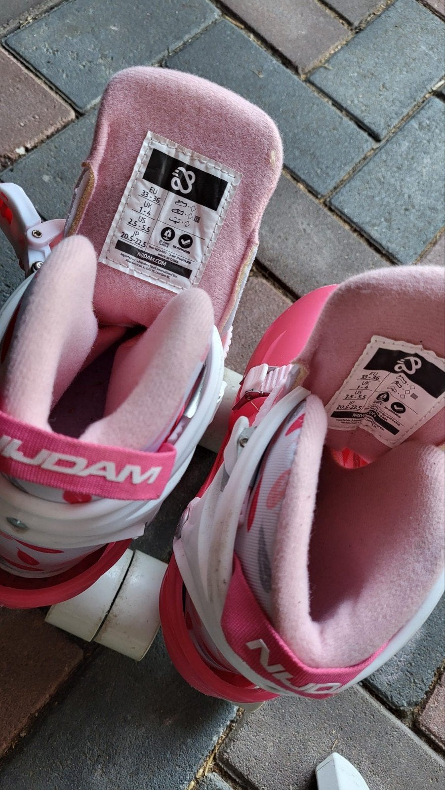 Verstelbare rolschaatsen 33-36, Kinderen en Baby's, Speelgoed | Buiten | Rolschaatsen, Ophalen of Verzenden, Verstelbaar, Gebruikt