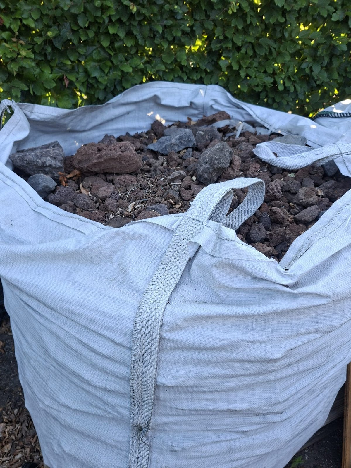 Bigbag lavasteen, Tuin en Terras, Ophalen, Bruin, Overige typen, Zo goed als nieuw