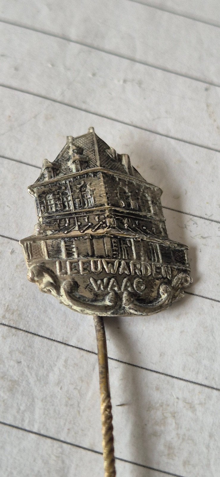 Vintage Speldje de Waag Leeuwarden, Ophalen of Verzenden
