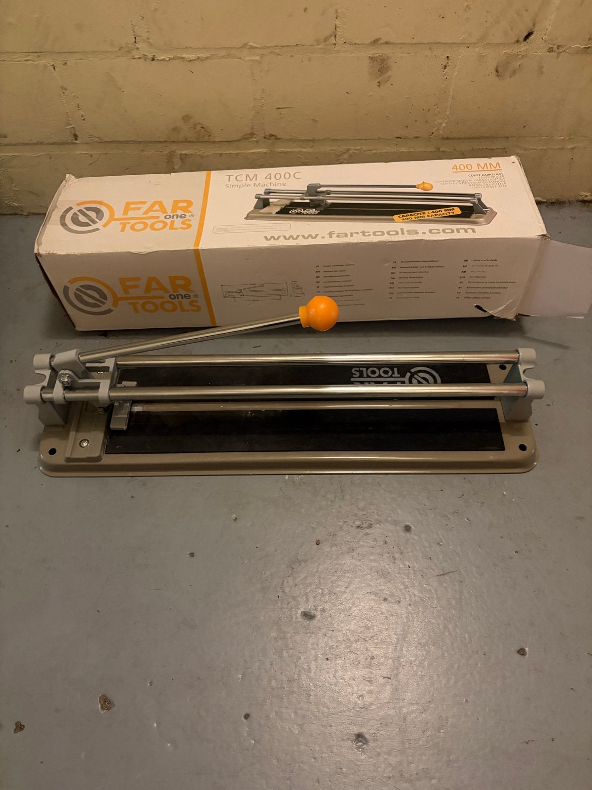 FAR TOOLS TCM 400C Tegelsnijder - 400 mm capaciteit, Ophalen, Overige typen, Zo goed als nieuw, Minder dan 5 m²