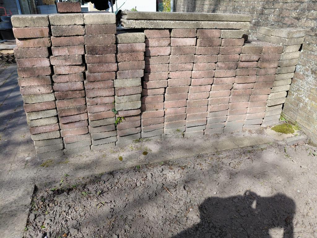 Trommel stenen 20 x 20 Gratis ophalen!, Ophalen, Gebruikt, Overige materialen