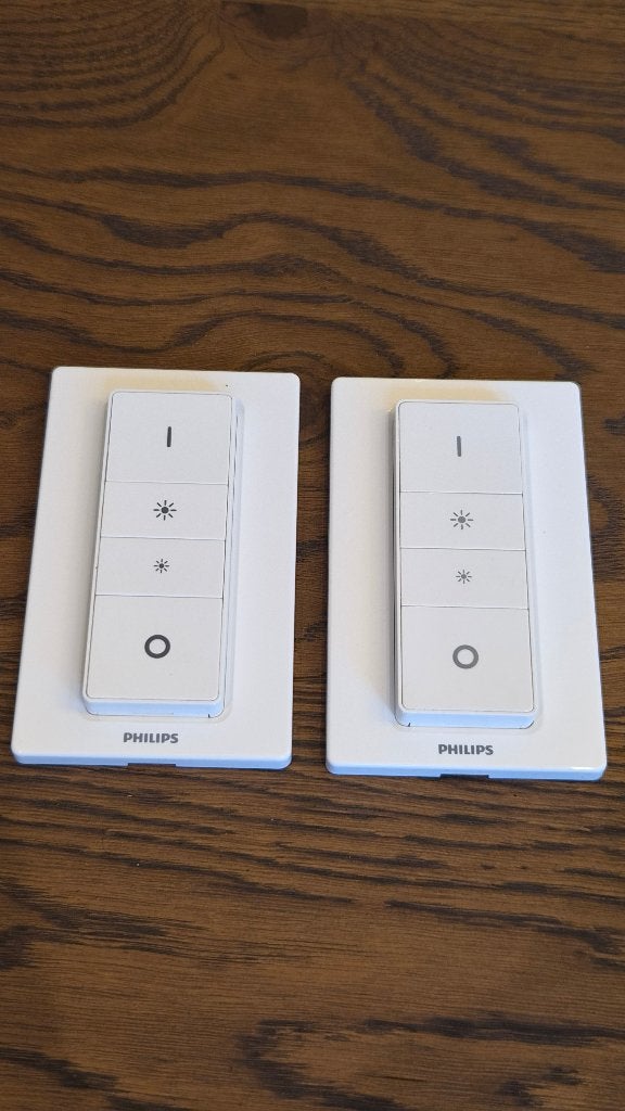 Philips Hue Dimmer Switch - 2x - incl. muurhouders, Ophalen of Verzenden, Zo goed als nieuw, Origineel