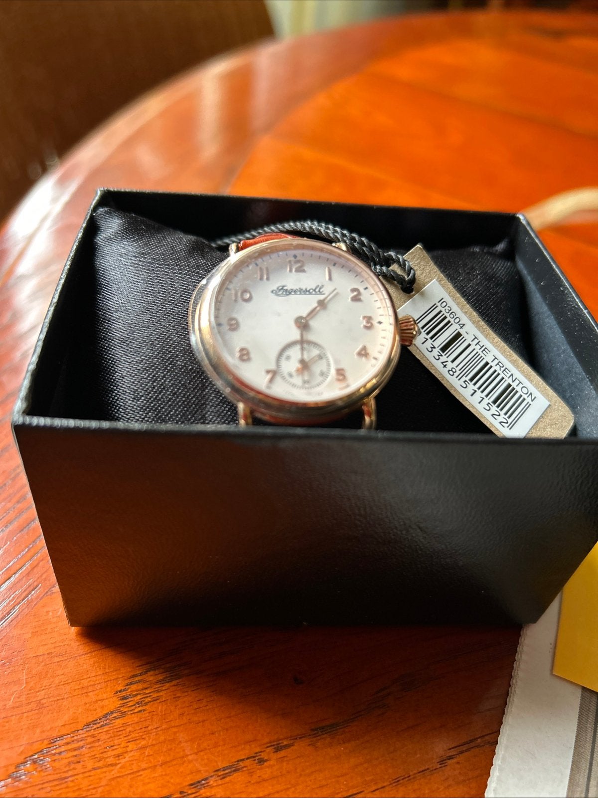 PRACHTIGE NIEUWE INGERSOLL TRENTON QUARTZ HORLOGE, Overige merken, Leer, Staal, Polshorloge