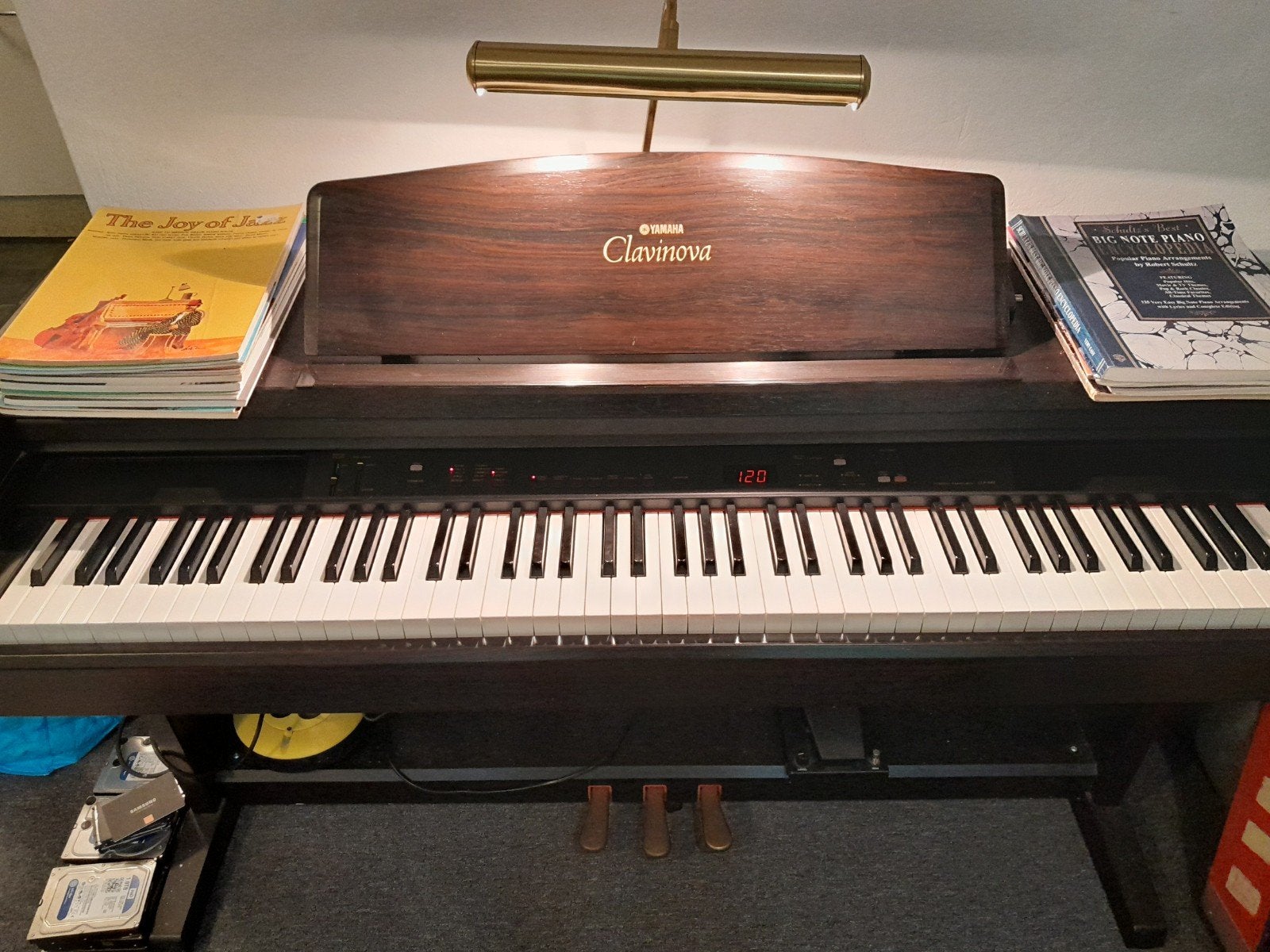 Yamaha clavinova. Electrische piano, Ophalen, Zwart