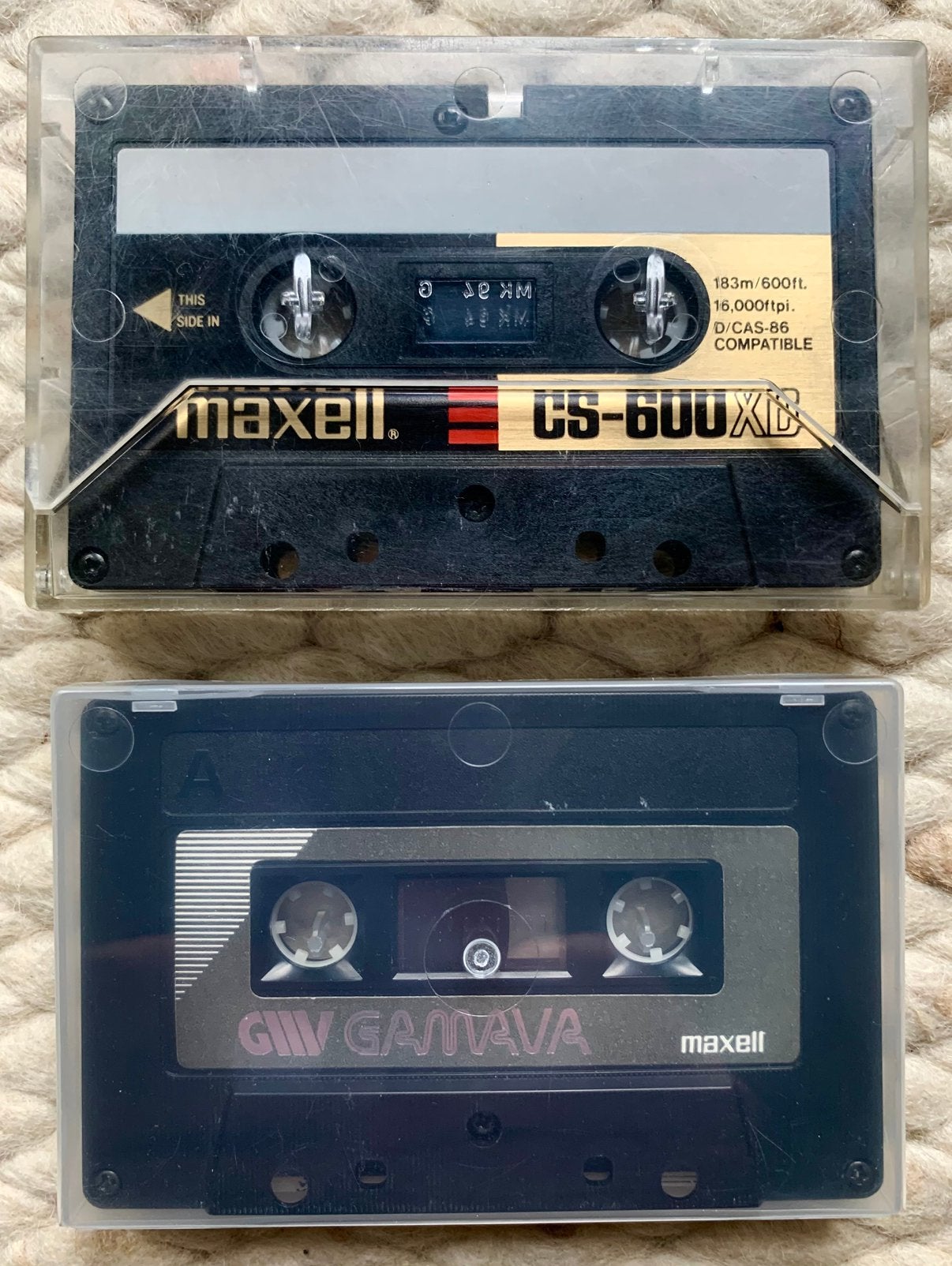 Maxell CS-600 XD datacassette & UDI ‘Gamava’ cassettebandje, Gebruikt, 2 t/m 25 bandjes, Voorbespeeld, Pop