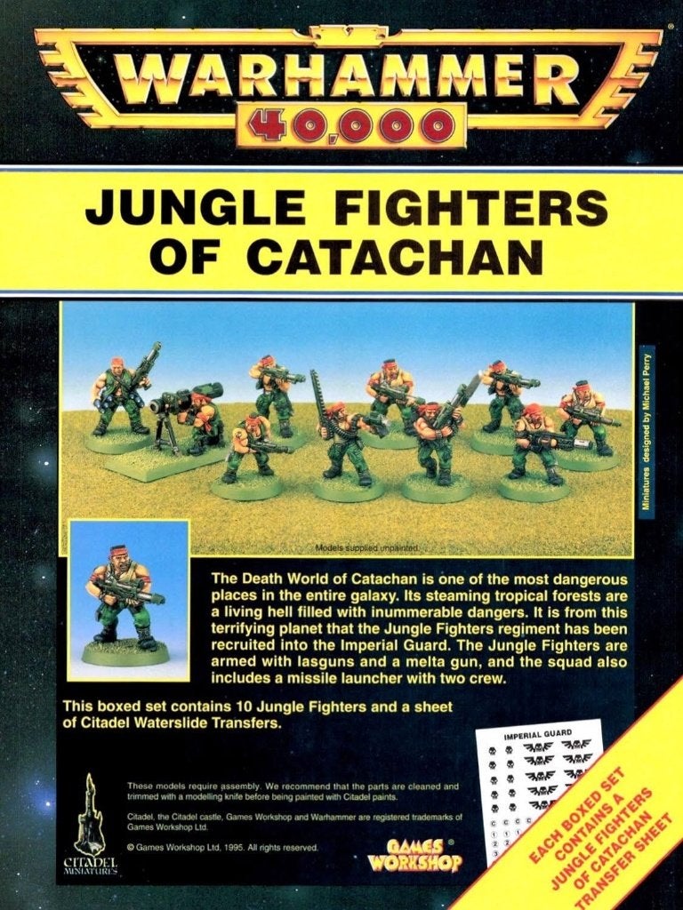 Catachan Jungle Fighters Infantry Squad, Hobby en Vrije tijd, Verzenden, Zo goed als nieuw, Warhammer 40000, Figuurtje(s)