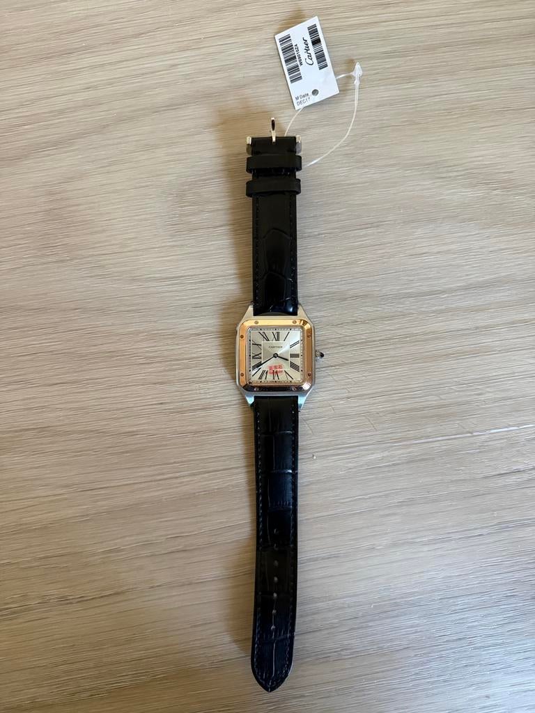 Cartier Santos Dumont horloge, Staal, Staal, Polshorloge, Nieuw