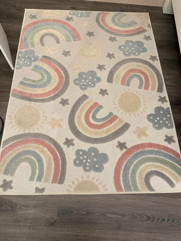 Vloerkleed regenboog 160x120, Ophalen, Zo goed als nieuw, Rechthoekig, 200 cm of meer