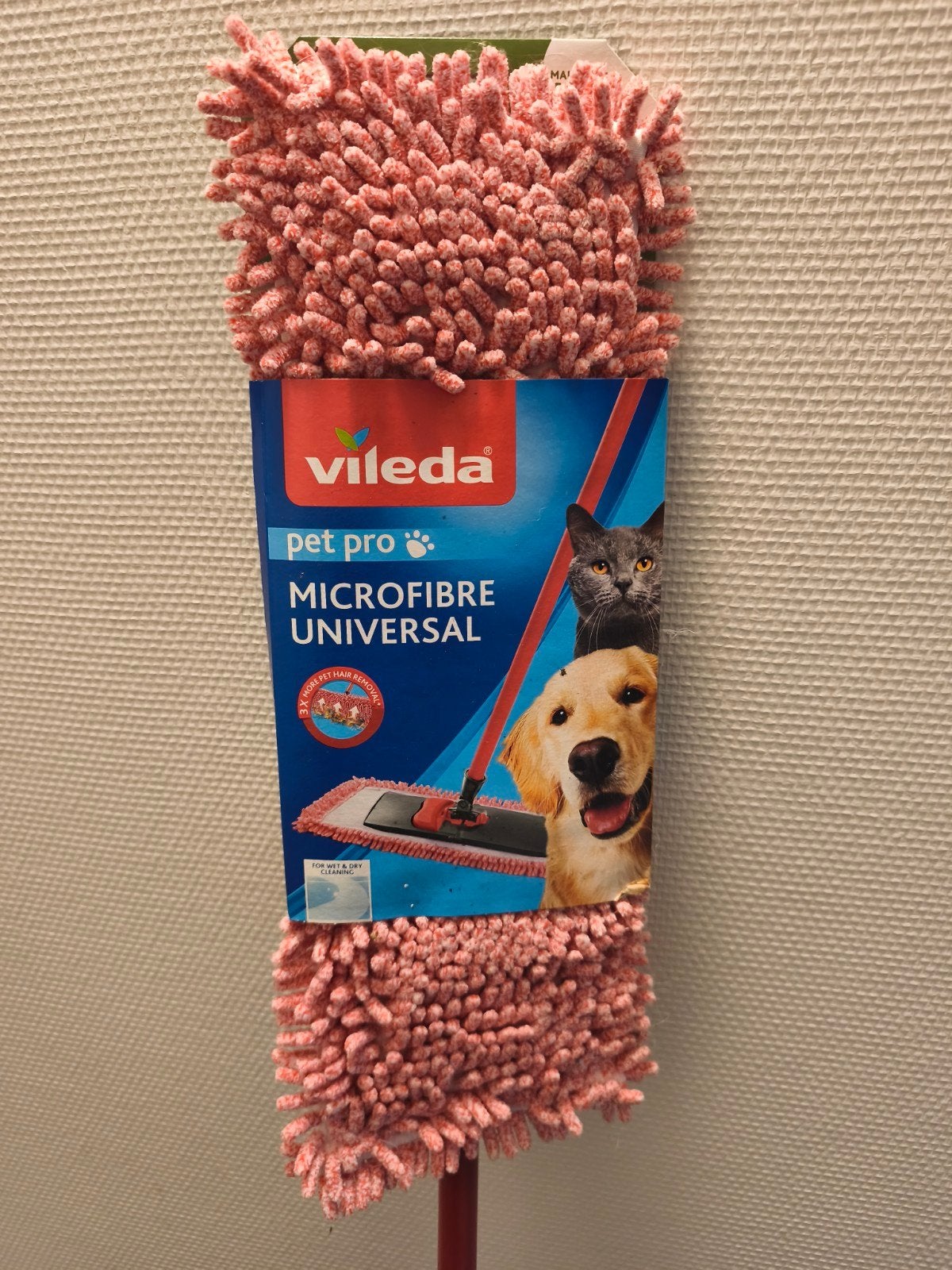 Vileda Pet Pro Microfibre Universal Dweil, Ophalen, Mop of Dweil