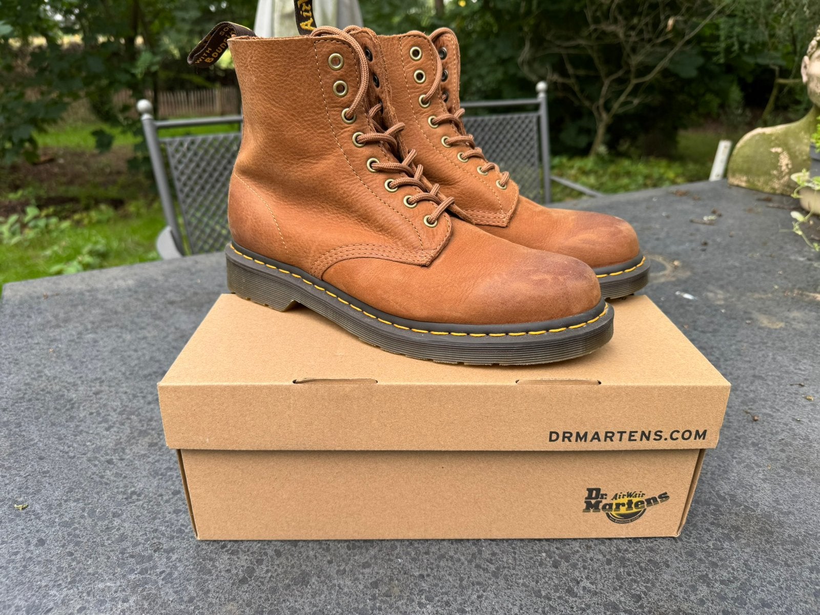 Dr Martens cognac 1460 pascal maat 42, Kleding | Dames, Schoenen, Ophalen of Verzenden, Zo goed als nieuw, Bruin