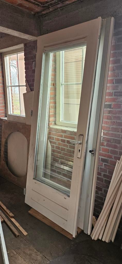 Openslaande deuren als nieuw, 80 tot 100 cm, 215 cm of meer, Ophalen of Verzenden, Hout