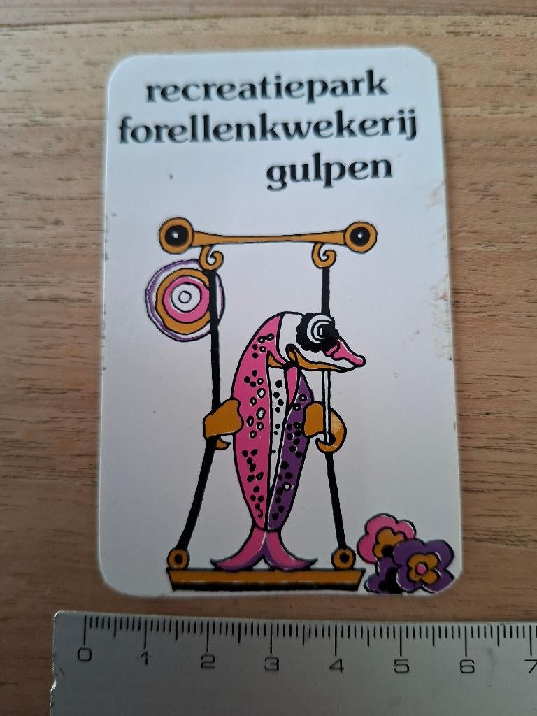 Sticker forellenkwekerij Gulpen, Ophalen of Verzenden, Zo goed als nieuw, Bedrijf of Vereniging