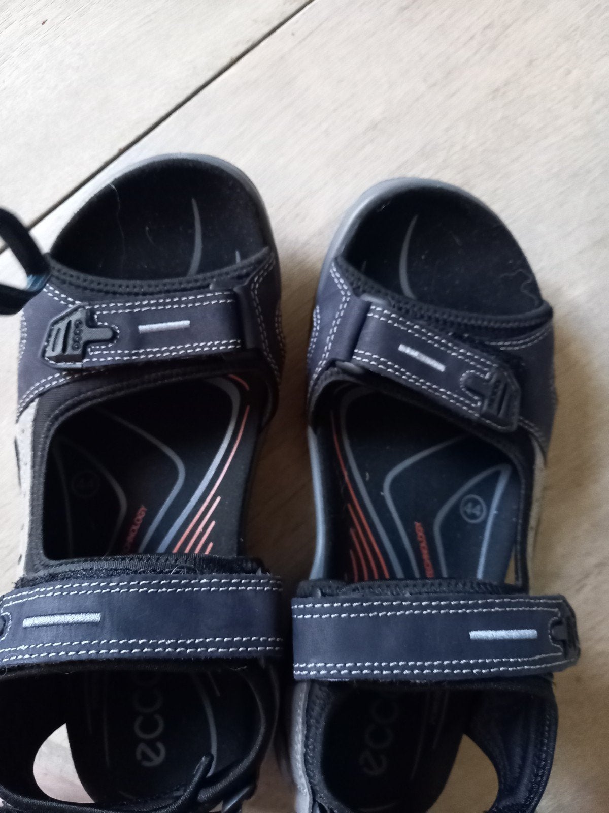 Ecco sandalen - Maat 44, Sandalen, Ecco, Zwart, Ophalen of Verzenden