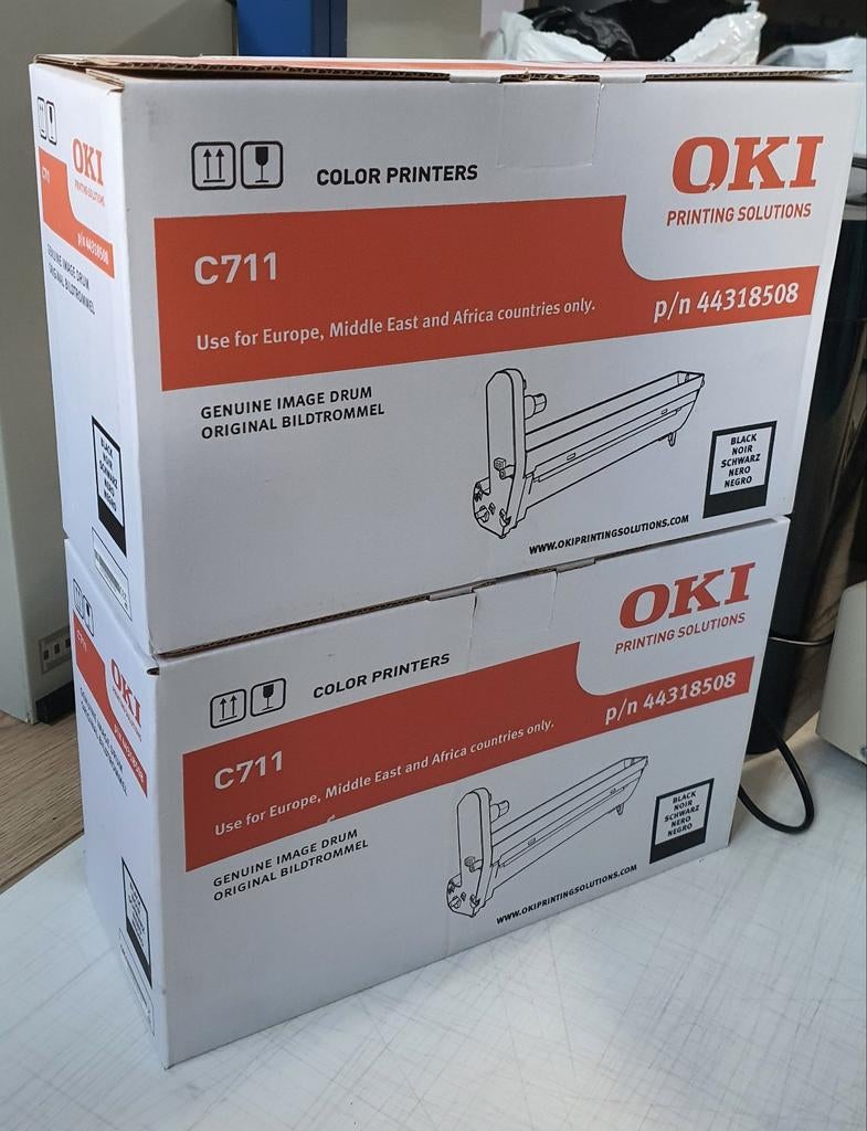 2x Oki C711 drum Zwart, Computers en Software, Printers, Nieuw, Ophalen of Verzenden, LED-printer, Printer