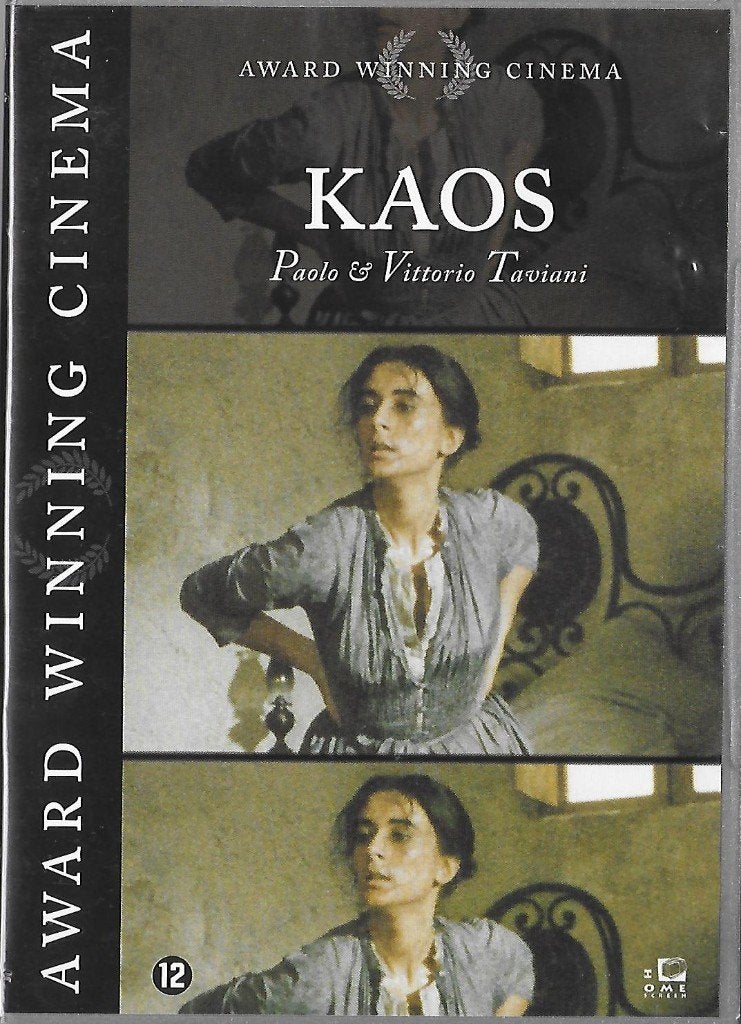 Kaos (Paolo Taviani en Vittorio Taviani), Vanaf 12 jaar, Ophalen of Verzenden, Zo goed als nieuw, Nederlands
